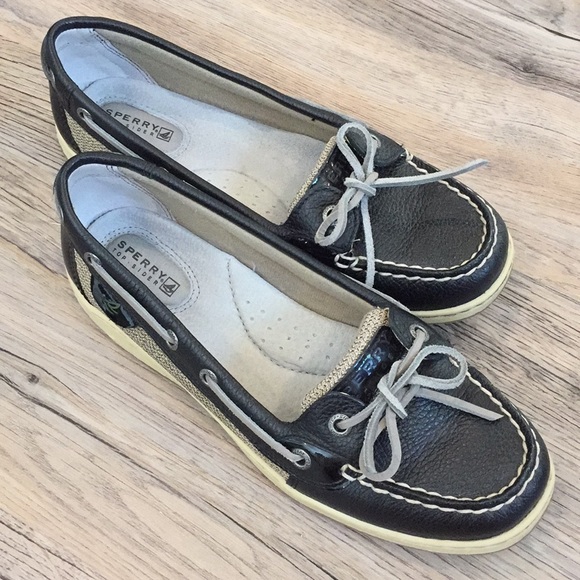 Sperry Shoes - Sperry Top Sider Black Boat Shoes